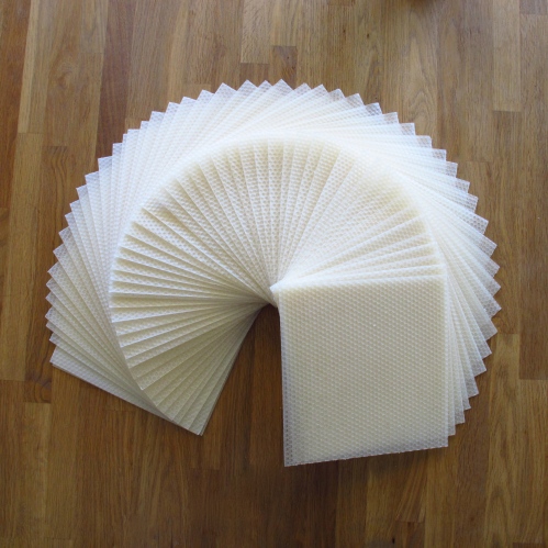 sheets of honeycomb beeswax for rolling bee wax dinner stick candles
